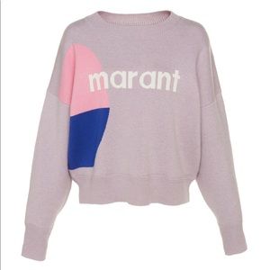Isabel Marant cotton korbin abstract knit sweater
